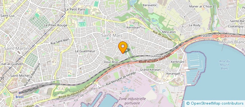 localisation de l'entreprise INDIVISION EDOUARD LE BRIS  BREST