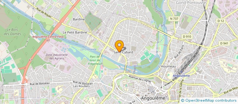 localisation de l'entreprise INDIVISION EGASSE C. TREUIL J.MARIE à ANGOULEME