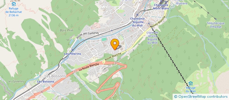 localisation de l'entreprise INDIVISION EL-AJOU ROTTEVEEL  CHAMONIX-MONT-BLANC