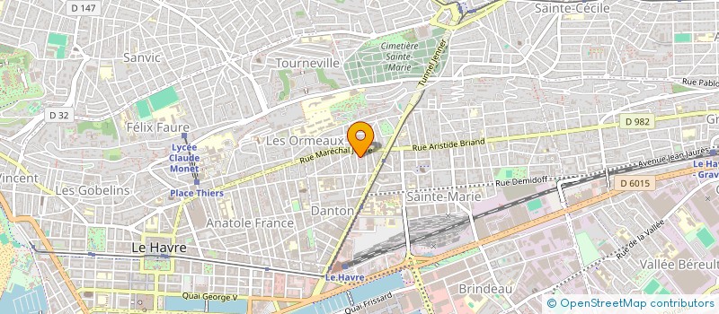 localisation de l'entreprise INDIVISION ELYSEE  LE HAVRE