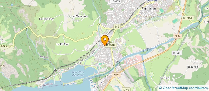 localisation de l'entreprise INDIVISION EMILIE LE BRUN ALEXANDRE BESSEAU  EMBRUN