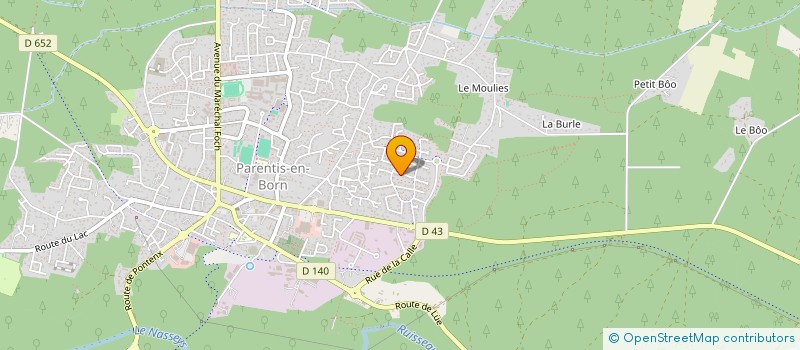 localisation de l'entreprise INDIVISION EMORINE PERAMIN  PARENTIS-EN-BORN