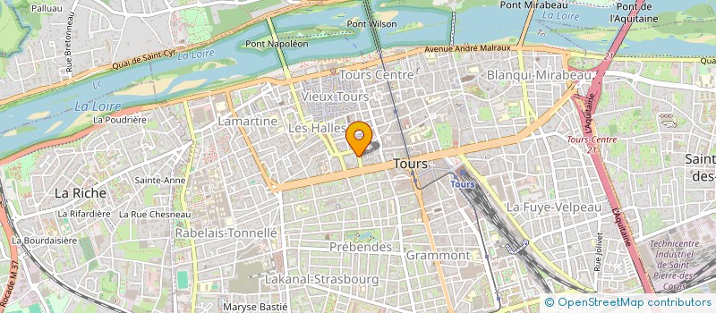localisation de l'entreprise INDIVISION ERIC/DIDIER JOUANNEAU  TOURS