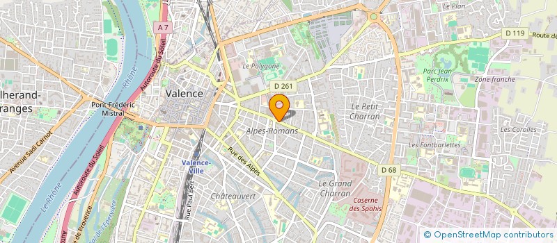 localisation de l'entreprise INDIVISION ERIC PITRAT ET SACHA BARBIERY à VALENCE