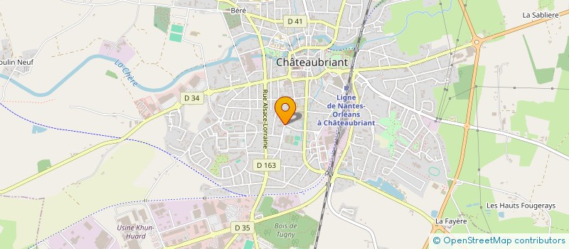 localisation de l'entreprise INDIVISION ERMINE  CHATEAUBRIANT