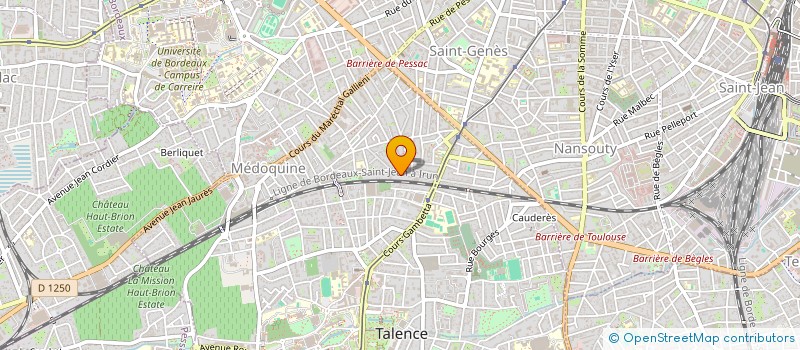 localisation de l'entreprise INDIVISION ESTORGE THIBAULT CHARRON LAURIE  TALENCE