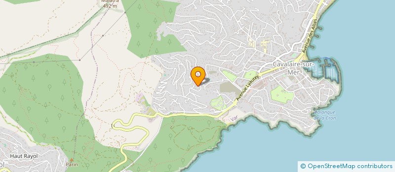 localisation de l'entreprise INDIVISION ETIENNE & BRAVAIS  CAVALAIRE-SUR-MER