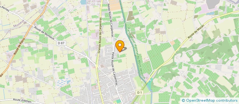 localisation de l'entreprise INDIVISION EUROSCUP  PERNES-LES-FONTAINES