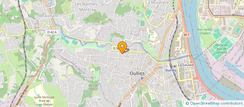 localisation de l'entreprise INDIVISION EVELYNE ET PASCAL LAURIN  OULLINS-PIERRE-BENITE