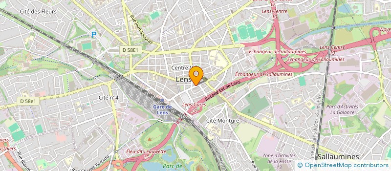 localisation de l'entreprise INDIVISION EVEN GRALL SABINA SOORMALLY  LENS