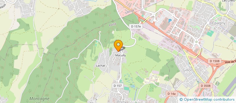 localisation de l'entreprise INDIVISION EVH  POISY