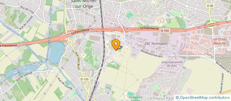 localisation de l'entreprise INDIVISION EYCKEN NADEGE ET BOURDON GEOFFREY  BRETIGNY-SUR-ORGE