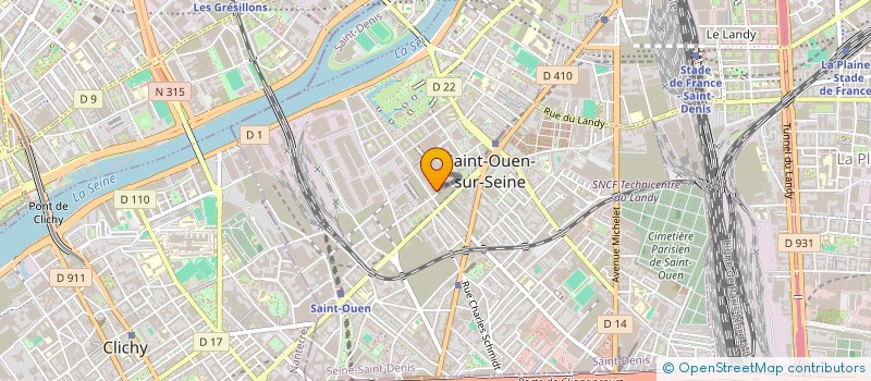 localisation de l'entreprise INDIVISION FABIEN ET JR SAINT OUEN  SAINT-OUEN-SUR-SEINE