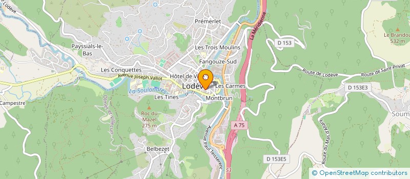 localisation de l'entreprise INDIVISION FABRE à LODEVE