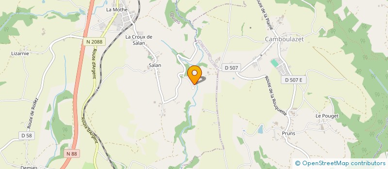 localisation de l'entreprise INDIVISION FABRE  QUINS