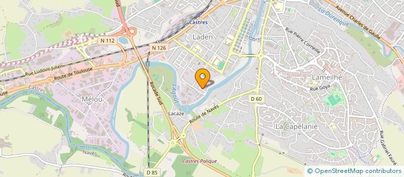 localisation de l'entreprise INDIVISION FABRE  CASTRES