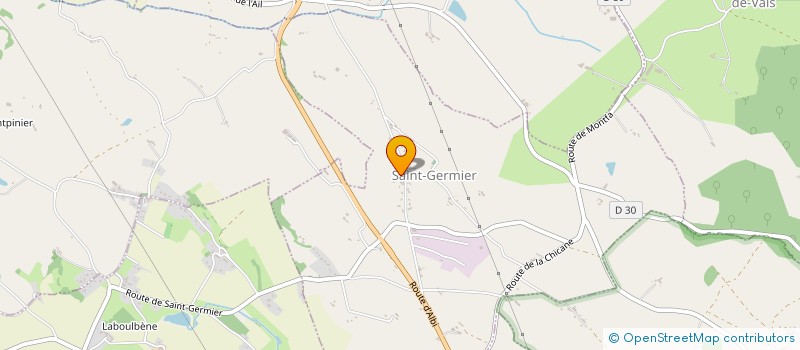 localisation de l'entreprise INDIVISION FABRE  SAINT-GERMIER