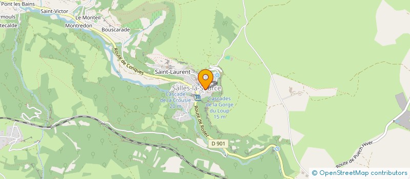 localisation de l'entreprise INDIVISION FABRE  SALLES-LA-SOURCE