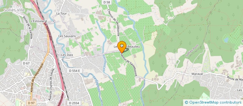 localisation de l'entreprise INDIVISION FABRE D. FABRE L. ET DE VOS A.  SOLLIES-PONT