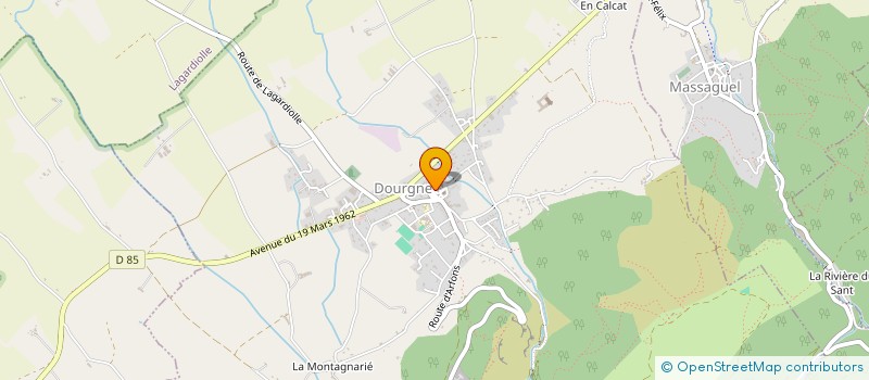 localisation de l'entreprise INDIVISION FABRE DE MASSAGUEL MARIE ET J à MASSAGUEL