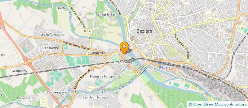 localisation de l'entreprise INDIVISION FABRE EMMA à BEZIERS