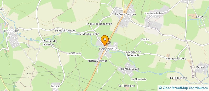 localisation de l'entreprise INDIVISION FABRICE ET YOLANDE  BENOITVILLE