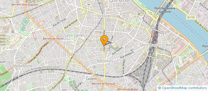 localisation de l'entreprise INDIVISION FAID'HERBE DENIS ET EVE  BORDEAUX