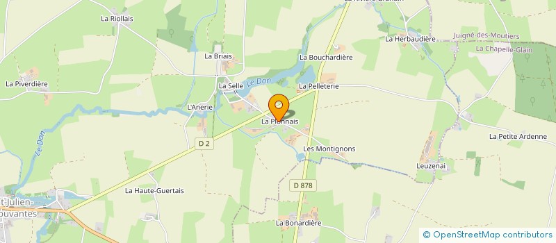 localisation de l'entreprise INDIVISION FAISANT  SAINT-JULIEN-DE-VOUVANTES