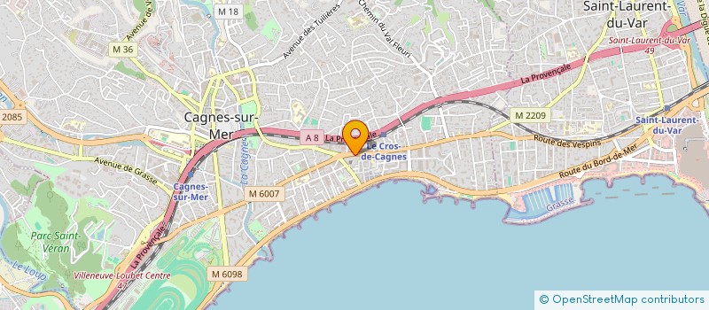 localisation de l'entreprise INDIVISION FALASCHI CHRISTIAN ET PATRICIA à CAGNES-SUR-MER