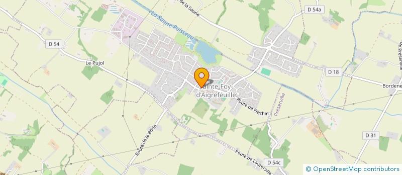 localisation de l'entreprise INDIVISION FALAY BOULANGER  SAINTE-FOY-D'AIGREFEUILLE