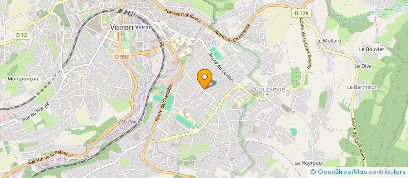 localisation de l'entreprise INDIVISION FALCONNAT JEAN PIERRE  COUBLEVIE