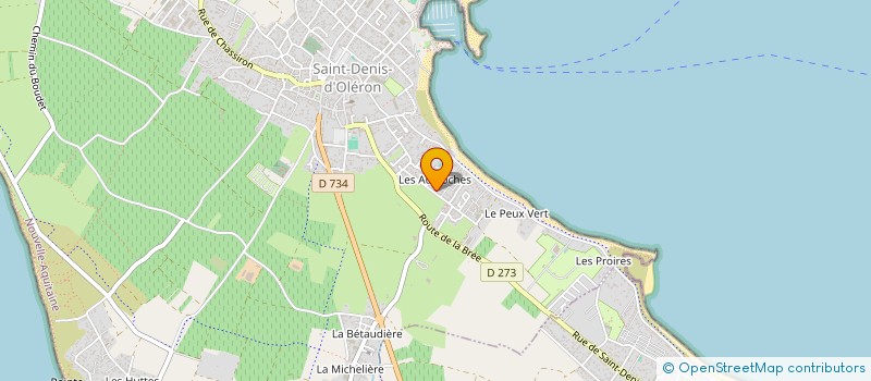localisation de l'entreprise INDIVISION FAMILLE BERTON  SAINT-DENIS-D'OLERON