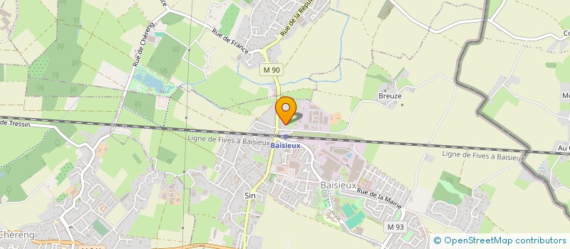 localisation de l'entreprise INDIVISION FATREZ  BAISIEUX