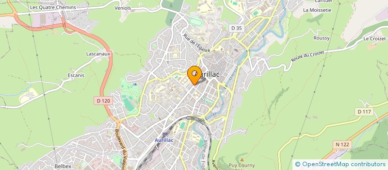 localisation de l'entreprise INDIVISION FAUBLADIER à AURILLAC