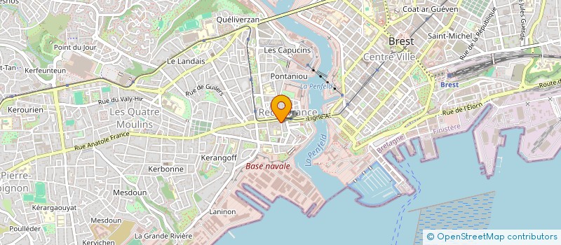 localisation de l'entreprise INDIVISION FAUCHEUX GUILLOU à BREST