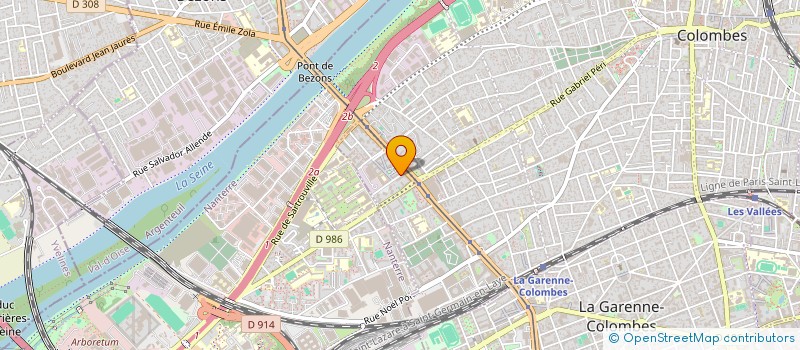 localisation de l'entreprise INDIVISION FAUCHEUX PAPIN à COLOMBES