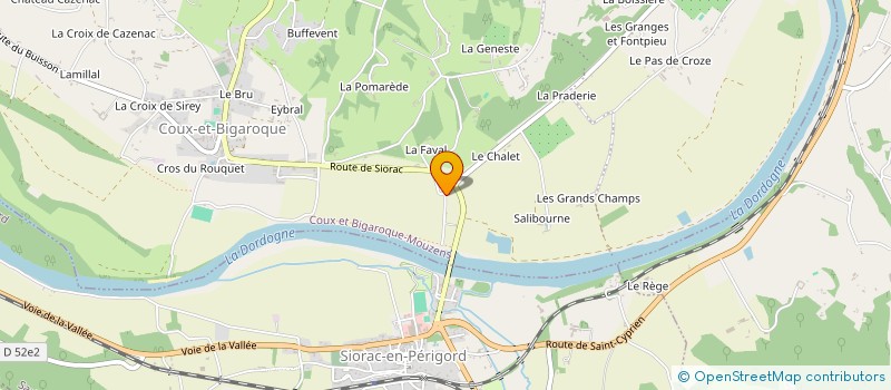 localisation de l'entreprise INDIVISION FAUCHIER  COUX ET BIGAROQUE-MOUZENS