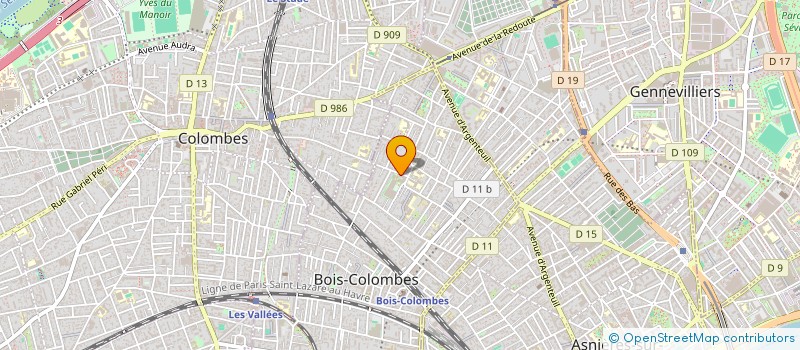 localisation de l'entreprise INDIVISION FAUGERON à BOIS-COLOMBES
