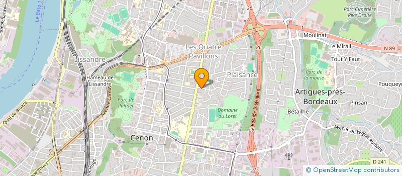 localisation de l'entreprise INDIVISION FAURE  CENON