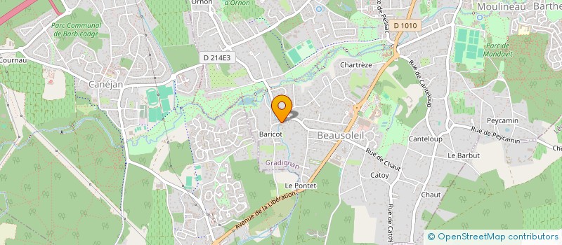 localisation de l'entreprise INDIVISION FAURE CHATAIN  GRADIGNAN