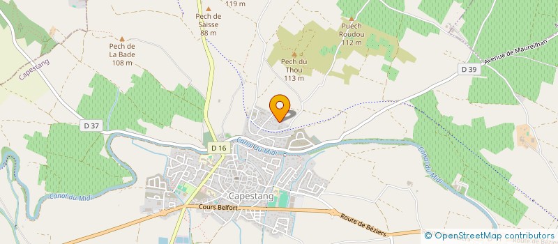 localisation de l'entreprise INDIVISION FAURE-DECUENCA  CAPESTANG