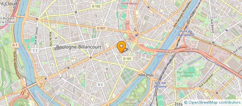 localisation de l'entreprise INDIVISION FAURY STIEVANO à BOULOGNE-BILLANCOURT