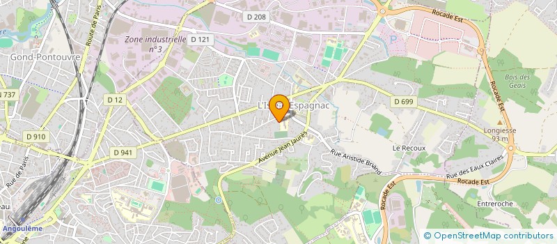 localisation de l'entreprise INDIVISION FAUTRAD/COURTOIS  L'ISLE-D'ESPAGNAC