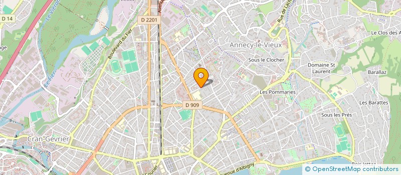 localisation de l'entreprise INDIVISION FAUVAIN DE JESUS à ANNECY