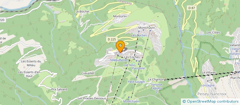 localisation de l'entreprise INDIVISION FAUVE RIOU CHARLES RIOU  LA PLAGNE TARENTAISE