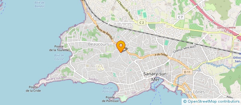 localisation de l'entreprise INDIVISION FAVAREL à SANARY-SUR-MER