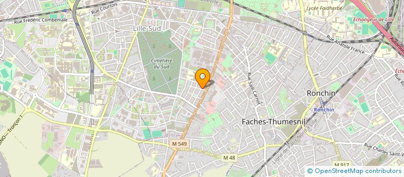 localisation de l'entreprise INDIVISION FAVEREAUX COUSINIE à LILLE
