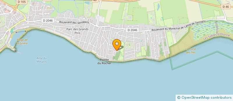 localisation de l'entreprise INDIVISION FAVREAU à LA TRANCHE-SUR-MER