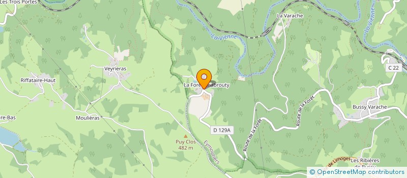 localisation de l'entreprise INDIVISION FAYE ALAIN  EYMOUTIERS