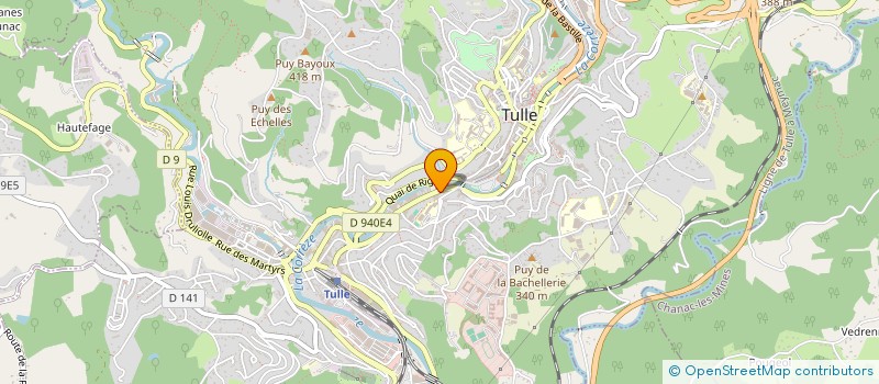 localisation de l'entreprise INDIVISION FAYE-THUILLIER  TULLE